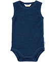 Joha Bodysuit Sleeveless - Wool - Rib - Dark Turquoise