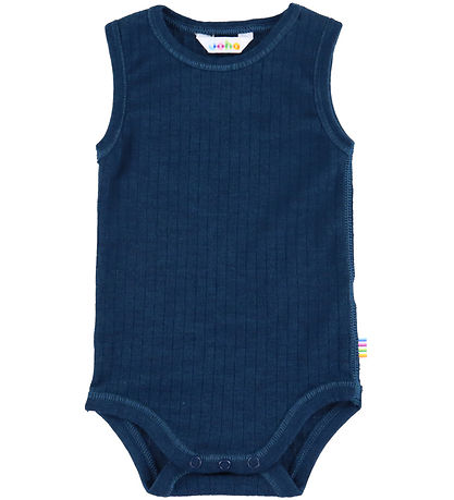 Joha Bodysuit Sleeveless - Wool - Rib - Dark Turquoise