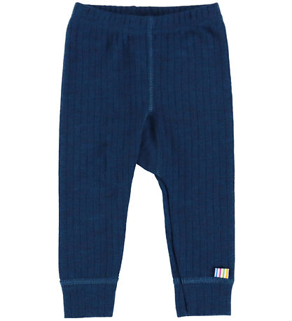 Joha Leggings - Wool - Rib - Dark Turquoise
