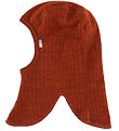 Joha Balaclava - Wool - Rib - 2-layer - Rust