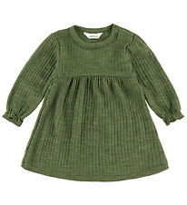 Joha Dress - Wool - Rib - Dark Olive