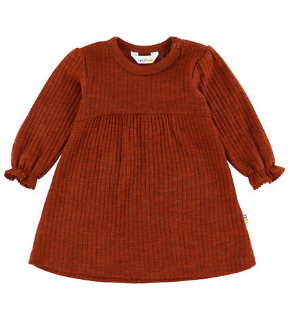 Joha Dress - Wool - Rib - Rust