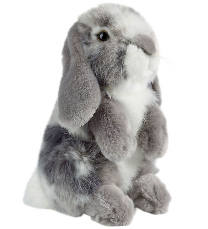 Living Nature Soft Toy - Sitting Rabbit - Grey