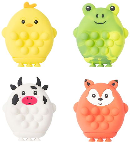 Jouets Keycraft - Pop Farm Animals - Assorti - Jaune/Vert/Rouge/