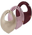 Name It Kwijlslabbetje - Rib - 3-pack - NbfYvette - Cement/Souve