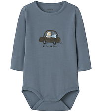Name It Bodysuit l/s - NbmRemus - Flint Stone