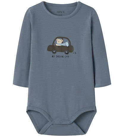 Name It Romper l/s - NbmRemus - Vuursteen Stone