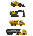 Majorette Toys - Volvo Work Machines - 4 pcs