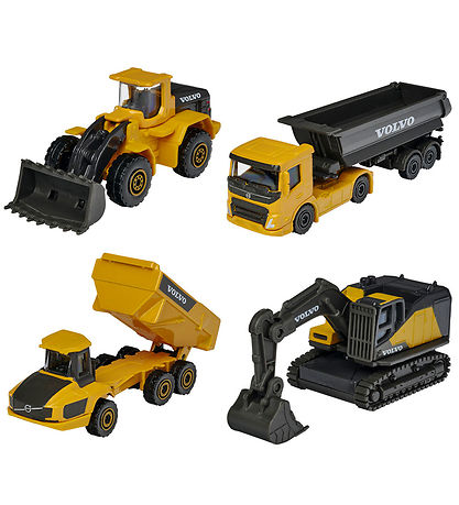 Majorette Toys - Volvo Work Machines - 4 pcs