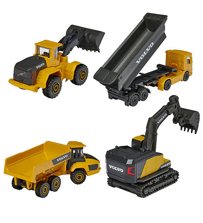 Majorette Toys - Volvo Work Machines - 4 pcs