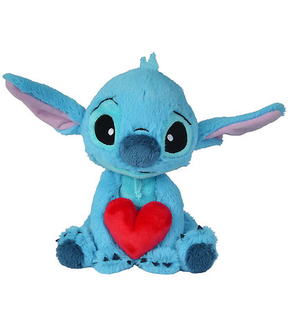 Disney Classic Soft Toy - Stitch w. Heart - 25 cm