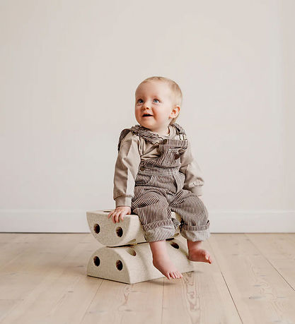 MODU Stool - 4 Parts - Sand Grey/Honey Yellow