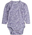Mini Rodini Bodysuit l/s - Leopard - AOP - Purple