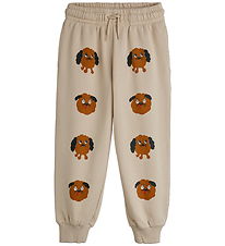 Mini Rodini Joggingbroek - Hondjes - Beige