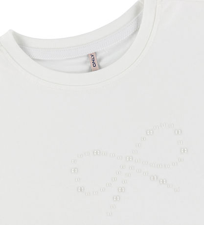 Kids Only - T-Shirt - KogKate - O-Ausschnitt Pearl Top - Cloud T