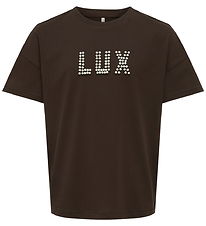 T-Shirt Kids Only - KogKate - Col rond Pearl Top - Black Café/Lu T-Shirt Kids Only - KogKate - Col rond Pearl Top - Black Café/Lu