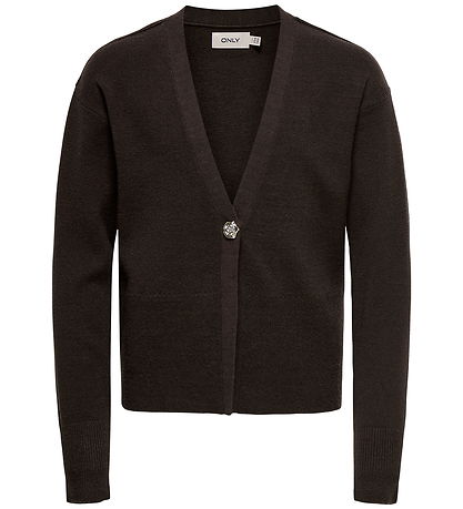 Kids Only Cardigan - KogKatia - Black Coffee/Melange