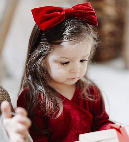 Hust and Claire Hairband - HCFannie - Teaberry w. Bow