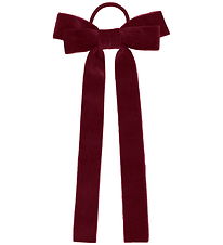 Hust and Claire Hair Tie w. Bow - HCFina - Teaberry