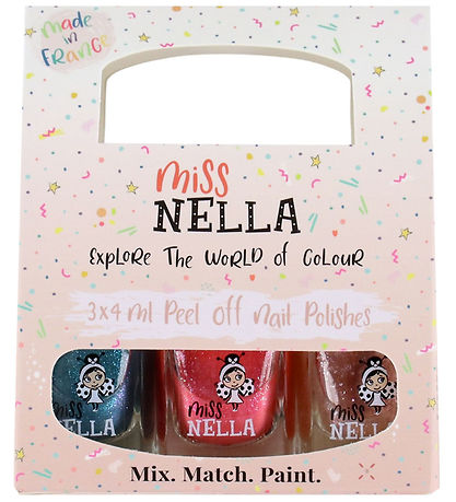 Miss Nella Nail Polish - 3-Pack - Happy Colours