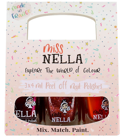 Miss Nella Nail Polish - 3-Pack - Red Colours