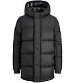 Jack & Jones Puffer Jacket - Long - JcoUnion - Black