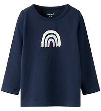 Name It Blouse - NbfVubie - Navy Blazer/Rainbow