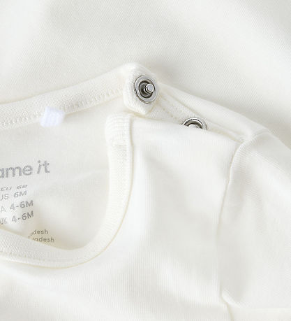 Name It Blouse - NbfVubie - Cloud Dancer/Cute Pony