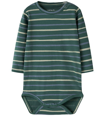 Body m/l Name It - NbmVroels - Bistro Green/Rayures Body m/l Name It - NbmVroels - Bistro Green/Rayures