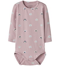 Name It Bodysuit l/s - NbfVandora - Keepsake Lilac/Rainbow