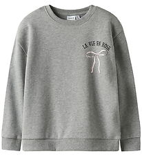 Name It Sweatshirt - NkfRastin - Grey Melange Name It Sweatshirt - NkfRastin - Grey Melange