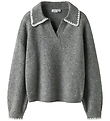 Name It Blouse - Polo Knitted - NkfRikasa - Grey Melange
