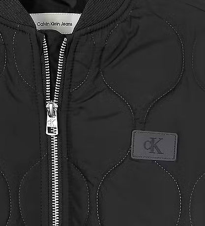 Calvin Klein Bomberjacke - Quilted - Black Calvin Klein Bomberjacke - Quilted - Black