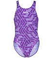Arena Swimsuit - Escape - Black-Team/Purple