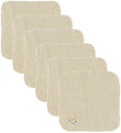 Fanga Fontana Washcloths - 6-Pack - Figo - Anrique White