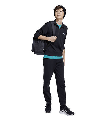 adidas Performance Blouse - J SL FT HZ 220 - Black/White adidas Performance Blouse - J SL FT HZ 220 - Black/White