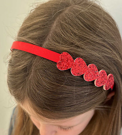 Bandeau à Cheveux By Stær - Coeur - Rouge Bandeau à Cheveux By Stær - Coeur - Rouge