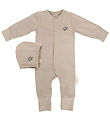 Moonboon Nightsuit w. Baby Hat - Gift Box - Earth