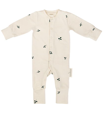 Moonboon Nightsuit w. Baby Hat - Gift Box - Leaf Moonboon Nightsuit w. Baby Hat - Gift Box - Leaf