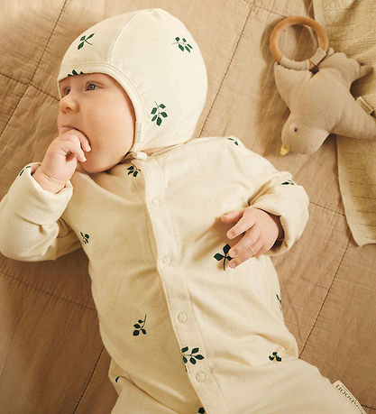 Moonboon Nightsuit w. Baby Hat - Gift Box - Leaf Moonboon Nightsuit w. Baby Hat - Gift Box - Leaf