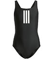 adidas Performance Uimapuku - 3S Mid PUOLU GY - Musta/Valkoinen