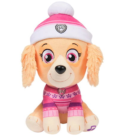 Paw Patrol Soft Toy w. Sound - Holiday Music - 20 cm - Skye