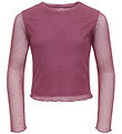 Kids Only Blouse - KogJada - Tulle - Rose Wine/Dtm Rhinestones