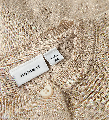Name It Cardigan - Knitted - NbfRolia - Cement