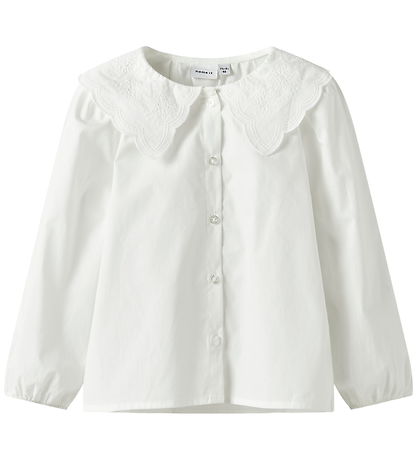 Chemise Name It - NmfRolling - Bright White Chemise Name It - NmfRolling - Bright White