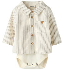 Lil' Atelier Shirt Bodysuit l/s - NbmFelixo - Turtledove/Sepia T Lil' Atelier Shirt Bodysuit l/s - NbmFelixo - Turtledove/Sepia T