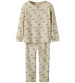 Lil' Atelier Pyjama Set - Rib - NmmGago - Turtledove/Sky Lil' Atelier Pyjama Set - Rib - NmmGago - Turtledove/Sky