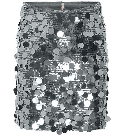 Kids Only Skirt - KogJadel - Silver/w. Silver Sequins Kids Only Skirt - KogJadel - Silver/w. Silver Sequins