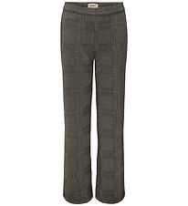 Kids Only Trousers - KogFine - Wide - Seal Brown/Libra Checks Kids Only Trousers - KogFine - Wide - Seal Brown/Libra Checks