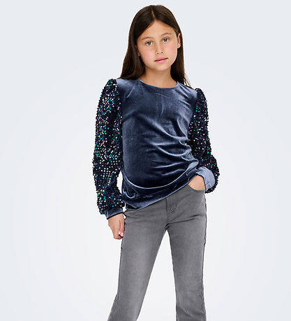 Kids Only Blouse - KogConfidence - Velvet/Sequins - Naval Acade